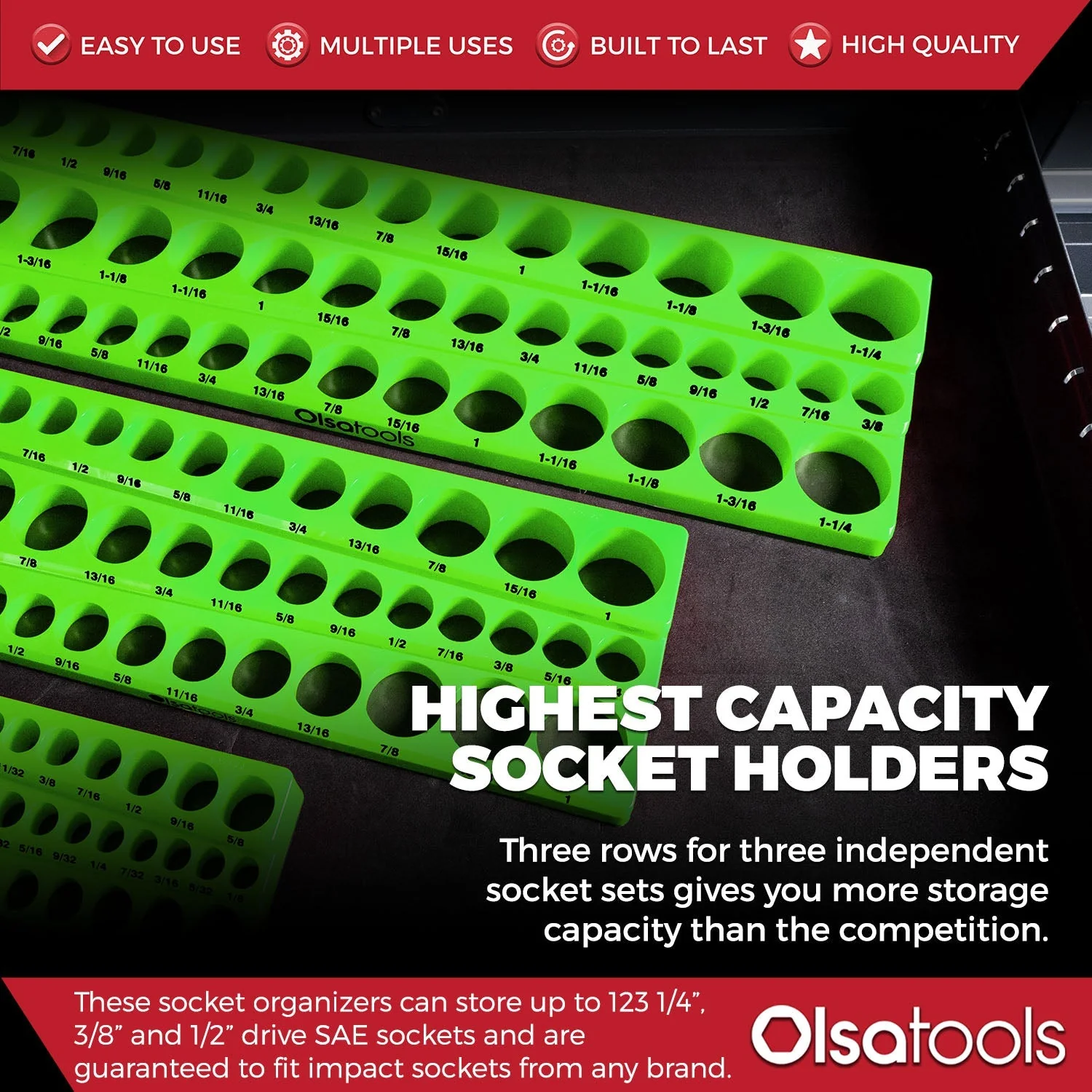 3-Row Magnetic Socket Holder - Image 74