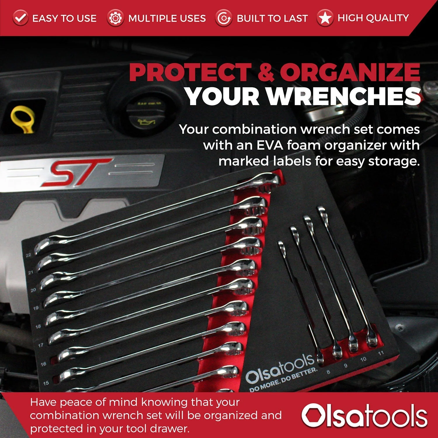 Premium 15-Piece Combination Wrench Set - Image 9
