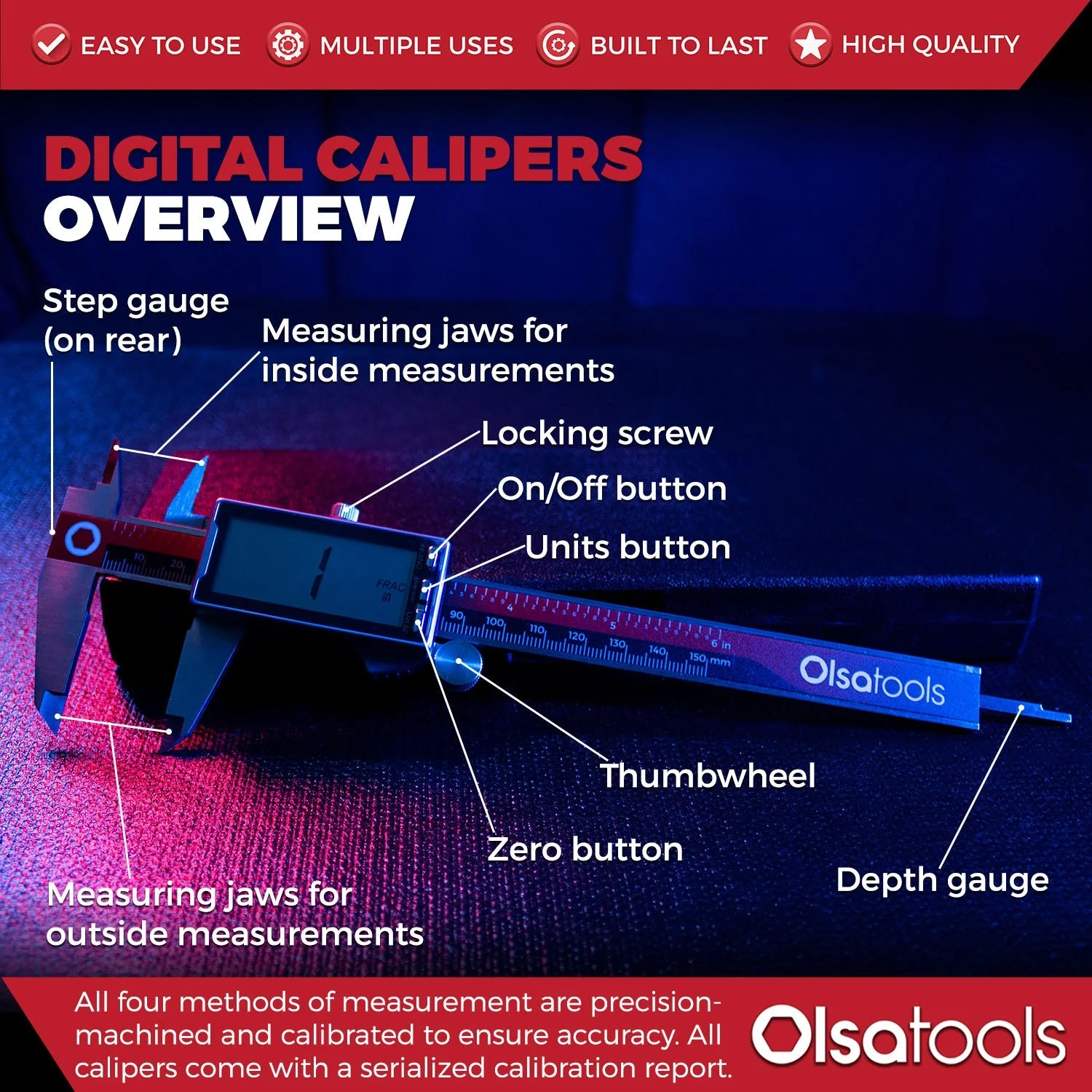 6" Digital Calipers - Image 5