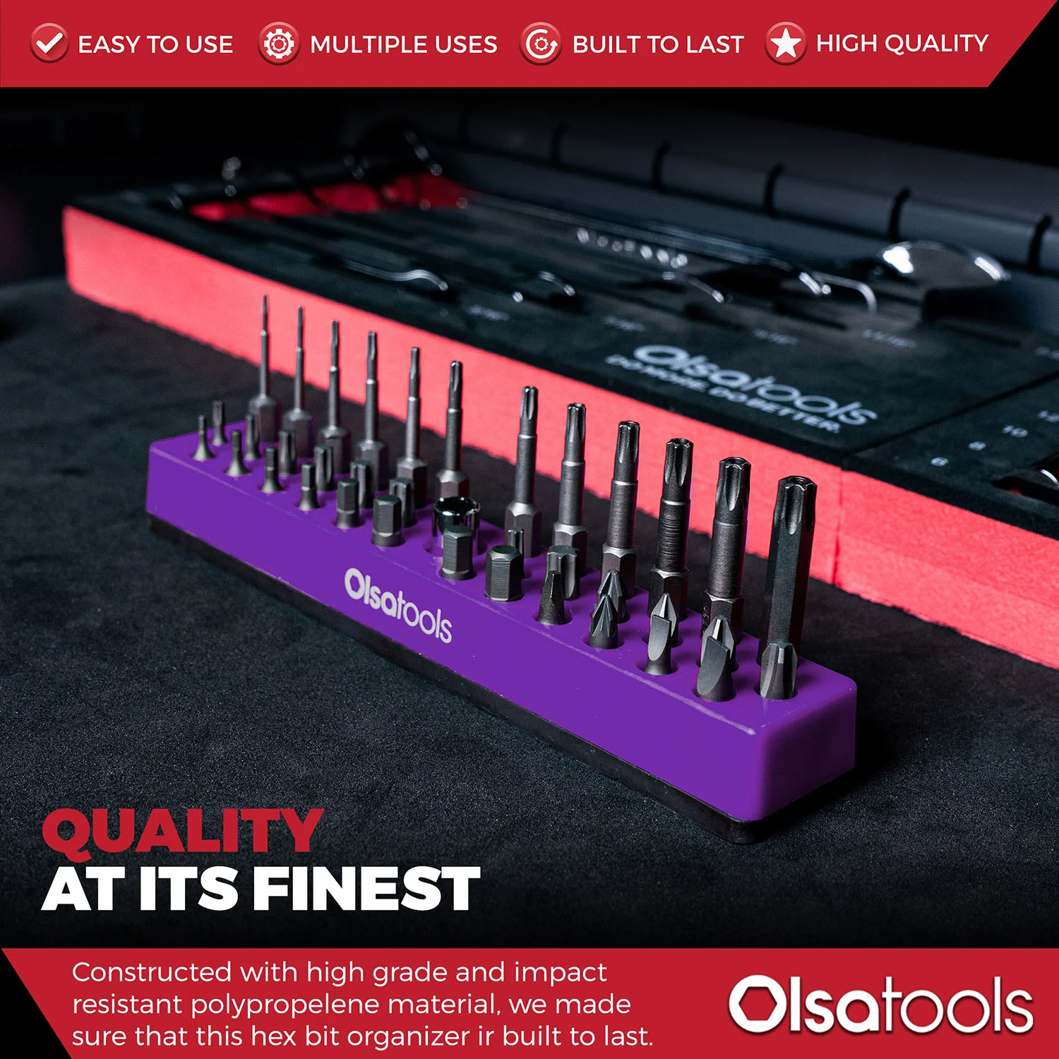 Magnetic Hex 1/4" Bit Organizer - Image 37