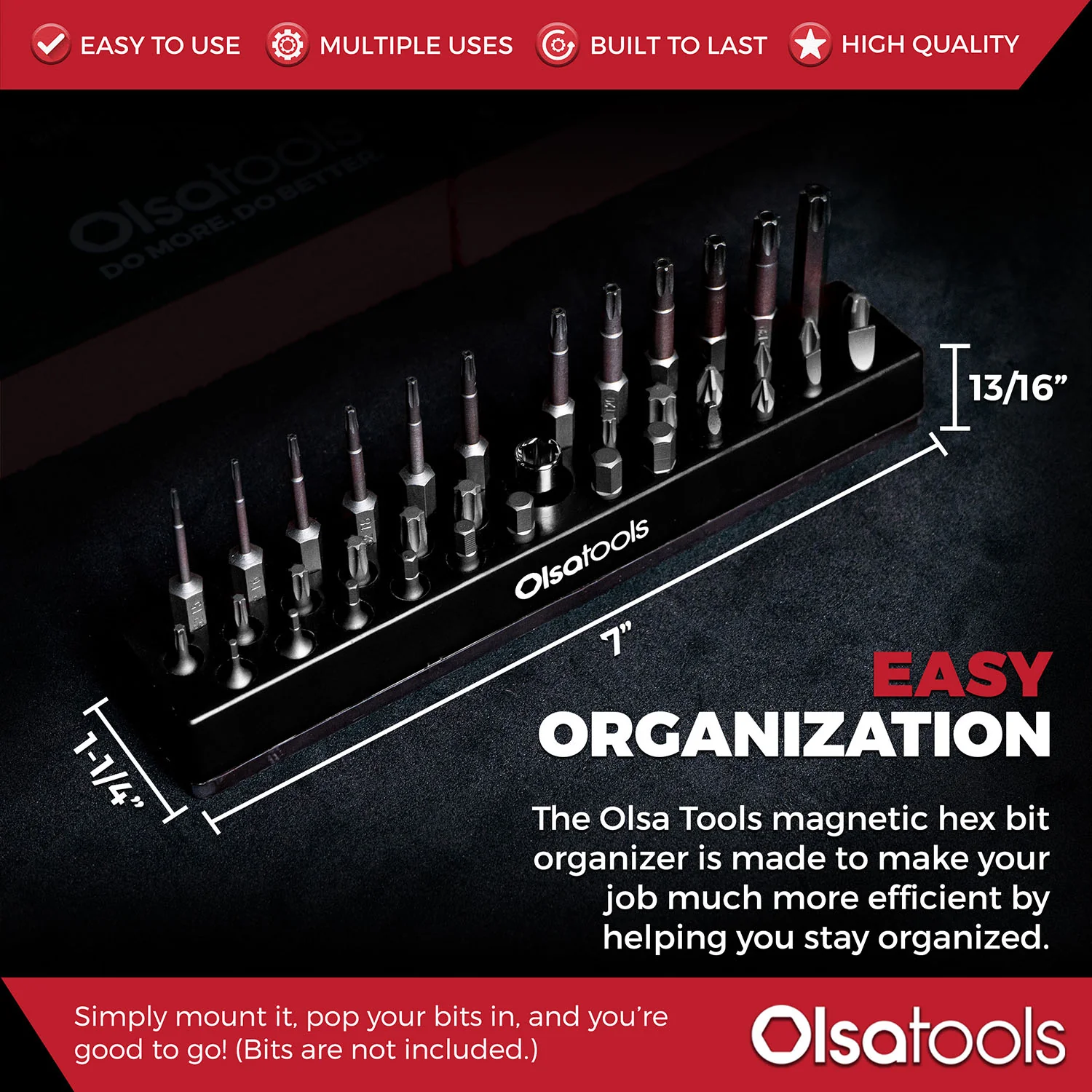 Magnetic Hex 1/4" Bit Organizer - Image 48