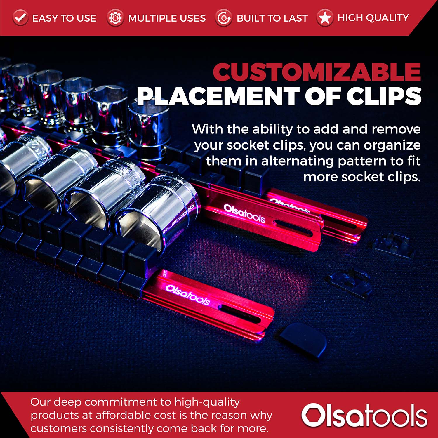 Aluminum Socket Organizer Rails with Locking End Caps - Image 126