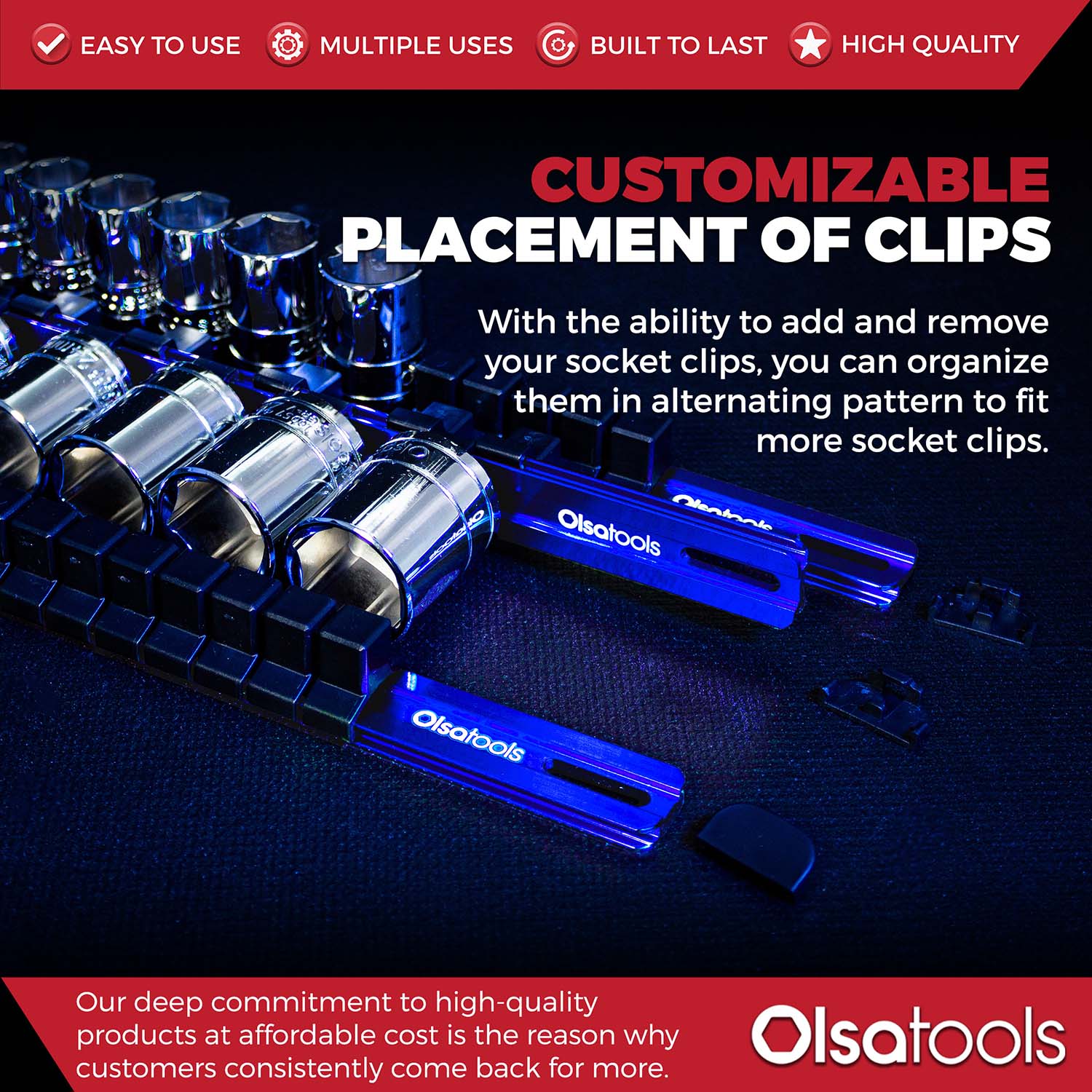 Aluminum Socket Organizer Rails with Locking End Caps - Image 82