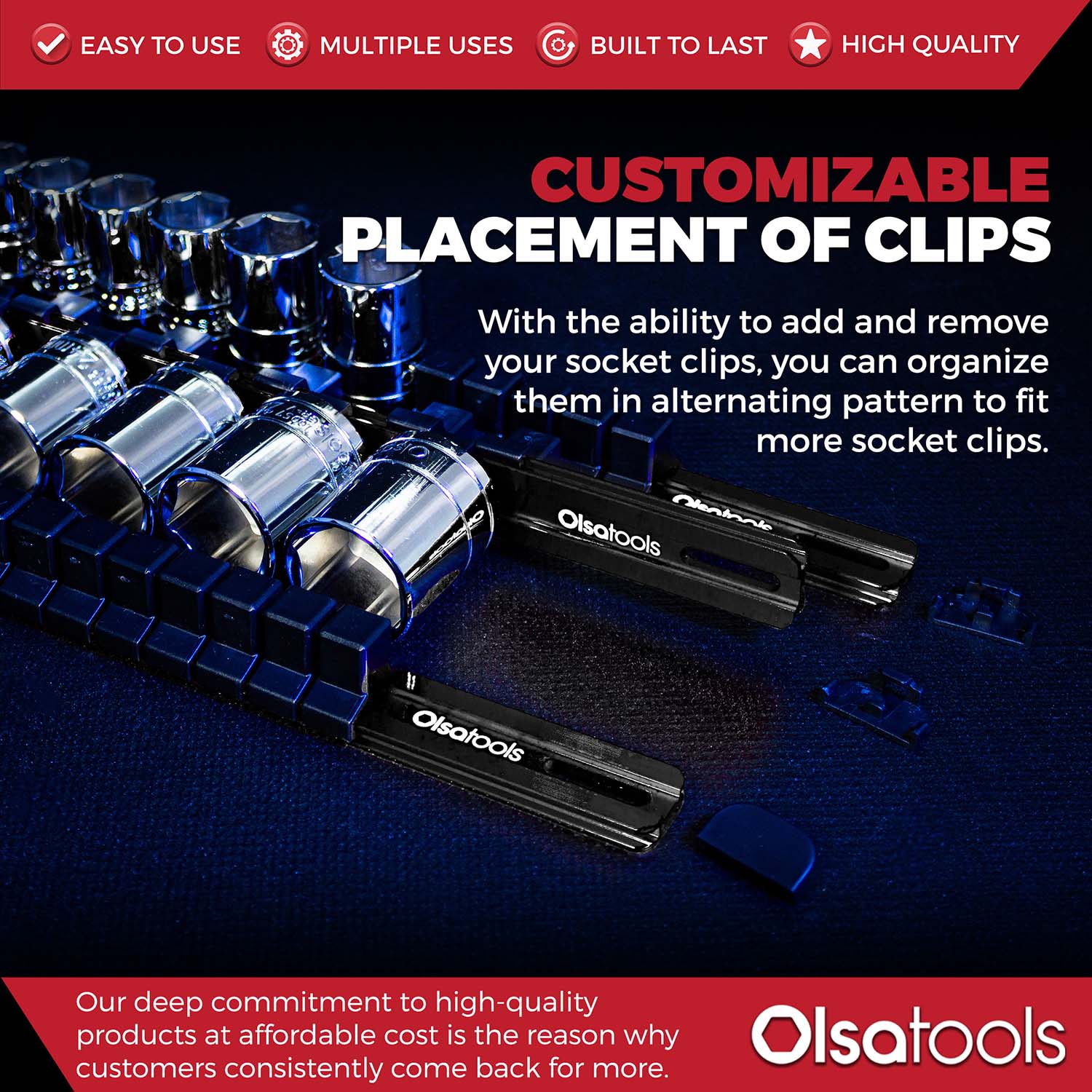 Aluminum Socket Organizer Rails with Locking End Caps - Image 86