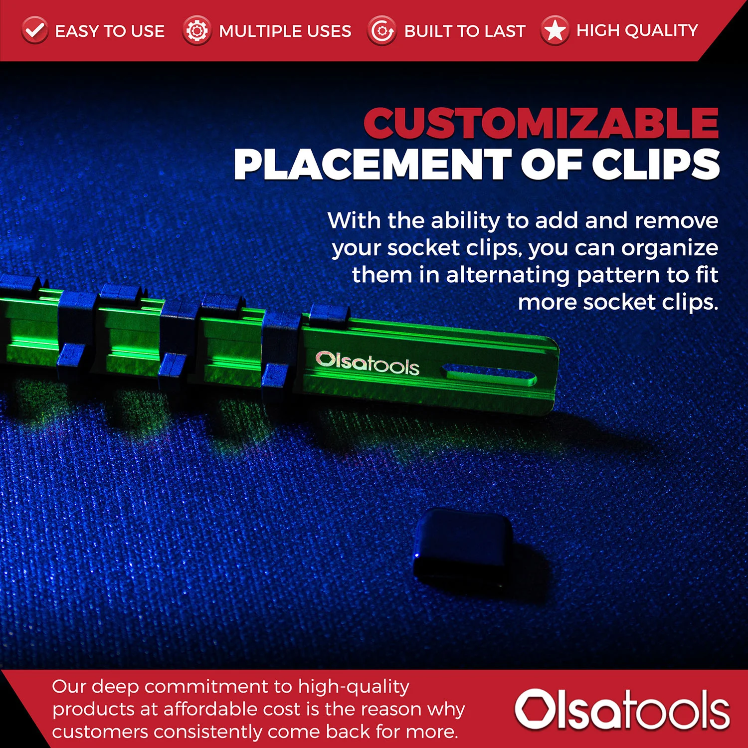 Aluminum Socket Organizer Rails With Rubber End Caps - Image 162