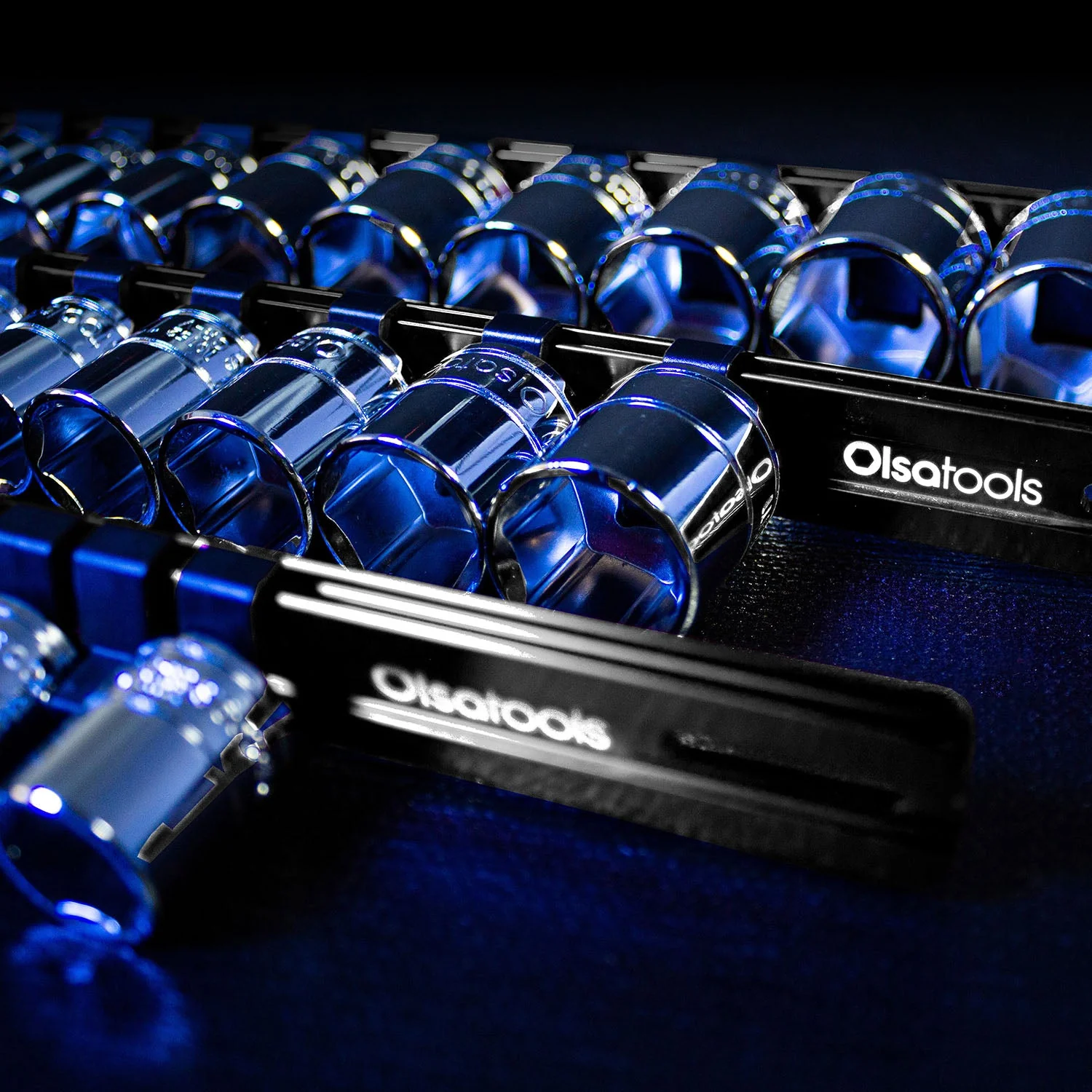 Aluminum Socket Organizer Rails With Rubber End Caps - Image 177