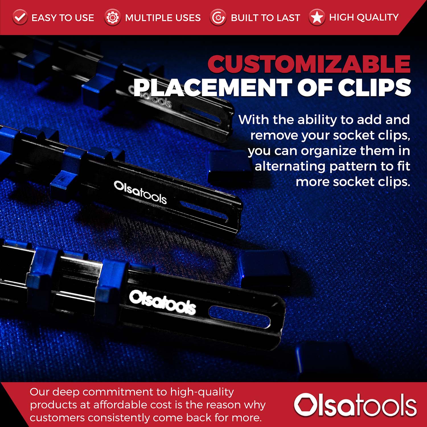 Aluminum Socket Organizer Rails With Rubber End Caps - Image 66