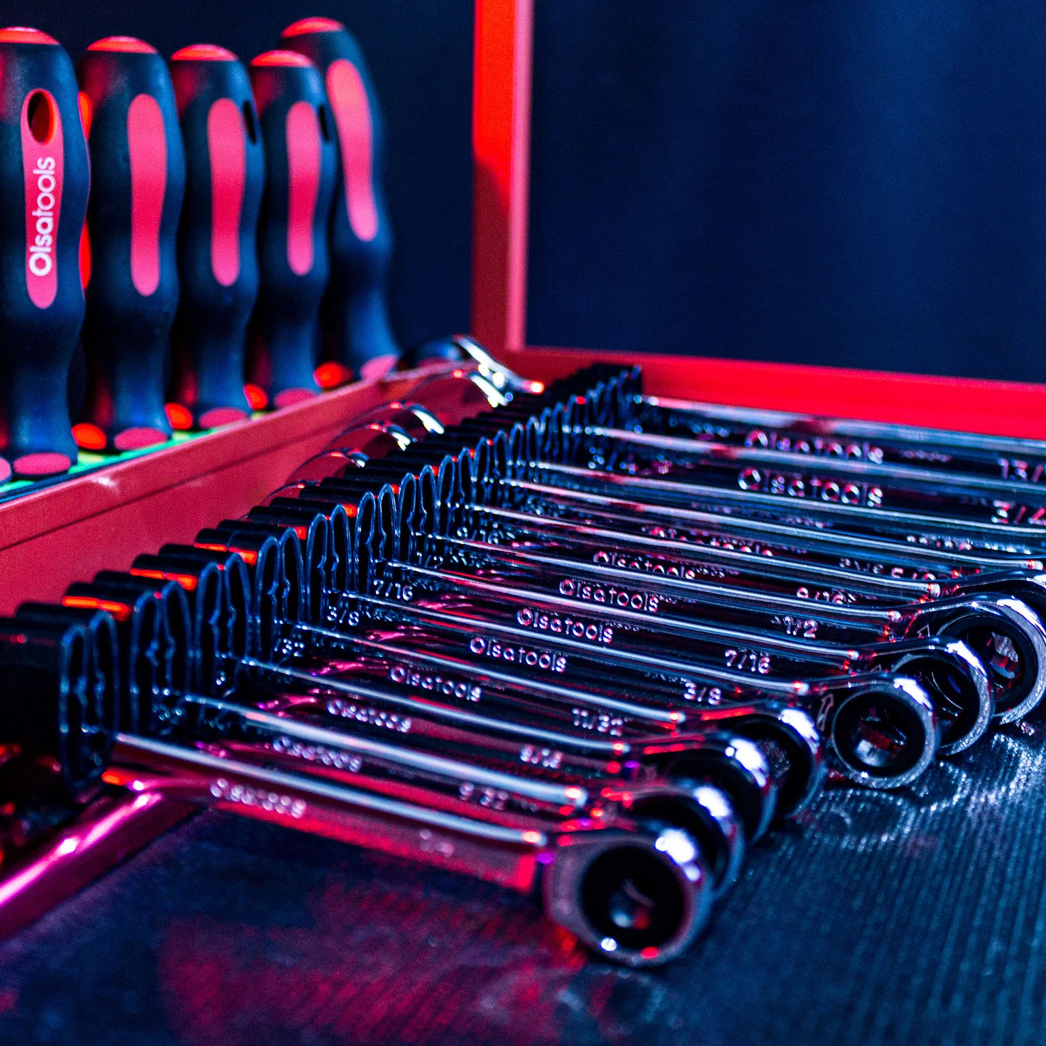 Wall Mount Wrench Organizer With Rotating Clips - Image 14