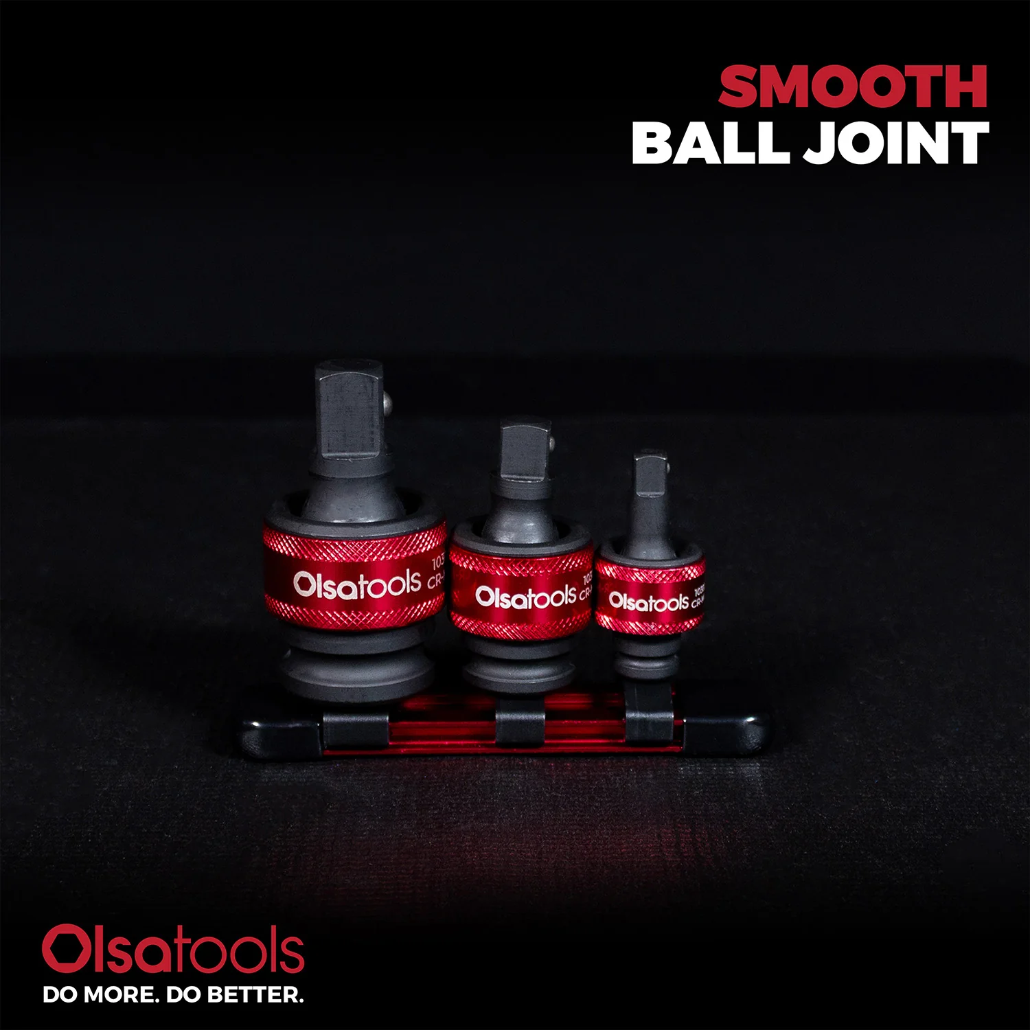 3pc Universal Joint Set, Socket Adapter 1/2", 3/8", and 1/4" drive - Image 25