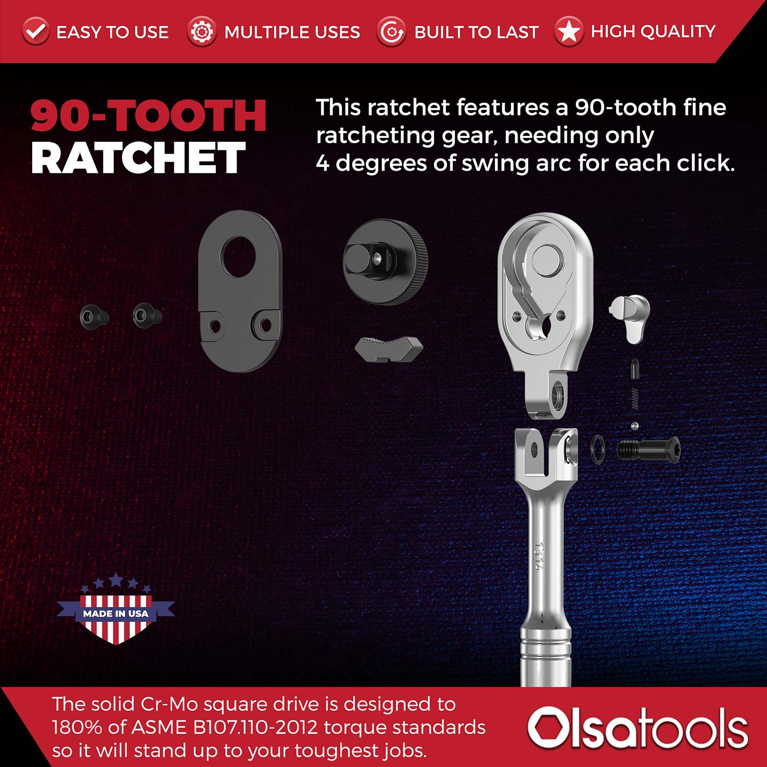 Flex Head Ratchet - 90 Tooth - Image 20